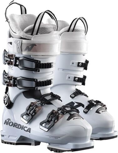 حذاء Nordica Women Promachine 105 W، اللون: أبيض/أسود/وردي، المقاس: 26 (050F48025N6-26) in Kuwait