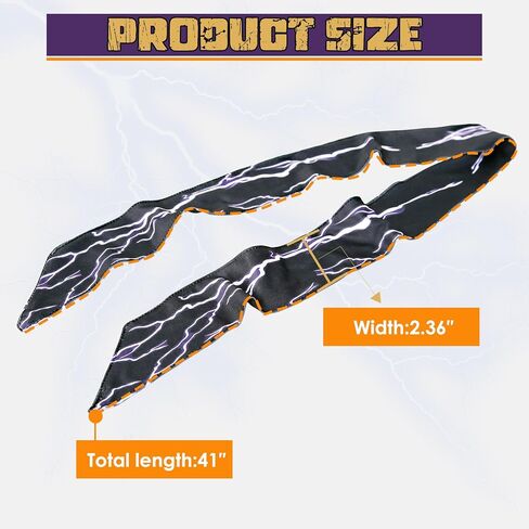 عصابة رأس كين - عصابة رأس لايتنينج سوداء، إكسسوارات أزياء كين للهالوين، باندانا رائعة ومريحة لحفلات الأفلام التنكرية للرجال in Kuwait