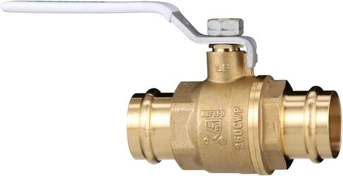 Watts 88005494 LFFBV-3-PRESS-M2 2-Piece Brass Press Ball Valve with Press Fitting End Connection, 3/4 Inch in Saudi Arabia