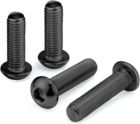 M5-0.8x30mm Button Head Screw and Bolt, M5 Scoket Cap Screws,M5x30mm Alloy Steel Bolts,Allen Hex Drive,Full Thread,Bright Finish,Coarse Thread, 40Pcs (M5x30mm-40) in Kuwait