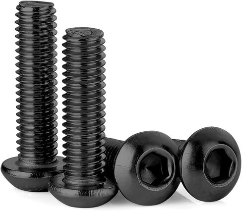 M5-0.8x30mm Button Head Screw and Bolt, M5 Scoket Cap Screws,M5x30mm Alloy Steel Bolts,Allen Hex Drive,Full Thread,Bright Finish,Coarse Thread, 40Pcs (M5x30mm-40) in Kuwait