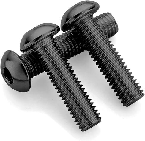 M5-0.8x30mm Button Head Screw and Bolt, M5 Scoket Cap Screws,M5x30mm Alloy Steel Bolts,Allen Hex Drive,Full Thread,Bright Finish,Coarse Thread, 40Pcs (M5x30mm-40) in Kuwait