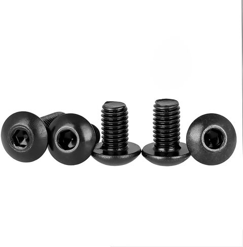 M5-0.8x30mm Button Head Screw and Bolt, M5 Scoket Cap Screws,M5x30mm Alloy Steel Bolts,Allen Hex Drive,Full Thread,Bright Finish,Coarse Thread, 40Pcs (M5x30mm-40) in Kuwait