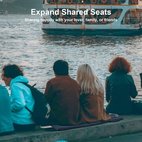 وسادة مقعد استاد قابلة للطي ومدفأة من ريدكامب مع ظهر مرتفع، مقعد مبيض خفيف الوزن محمول للتخييم في الهواء الطلق للتخييم والمشي لمسافات طويلة، أشرطة قابلة للتعديل (لا يوجد بنك طاقة) in Kuwait