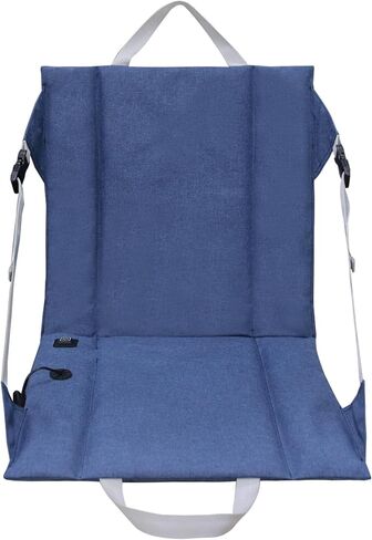 وسادة مقعد استاد قابلة للطي ومدفأة من ريدكامب مع ظهر مرتفع، مقعد مبيض خفيف الوزن محمول للتخييم في الهواء الطلق للتخييم والمشي لمسافات طويلة، أشرطة قابلة للتعديل (لا يوجد بنك طاقة) in Kuwait