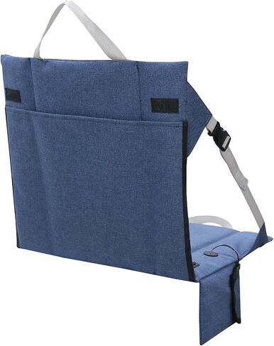 وسادة مقعد استاد قابلة للطي ومدفأة من ريدكامب مع ظهر مرتفع، مقعد مبيض خفيف الوزن محمول للتخييم في الهواء الطلق للتخييم والمشي لمسافات طويلة، أشرطة قابلة للتعديل (لا يوجد بنك طاقة) in Kuwait