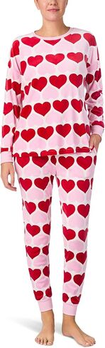 kate spade new york womens Stretch Velour Long Sleeve Jogger Set in Saudi Arabia