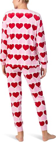 kate spade new york womens Stretch Velour Long Sleeve Jogger Set in Saudi Arabia