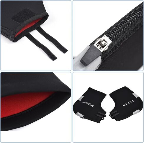 LIXADA Cycling Handlebar Mittens Neoprene Rainproof Mountain Bike Motor Bar End Mitts Gloves Mountain Bike Hands Covers in Saudi Arabia