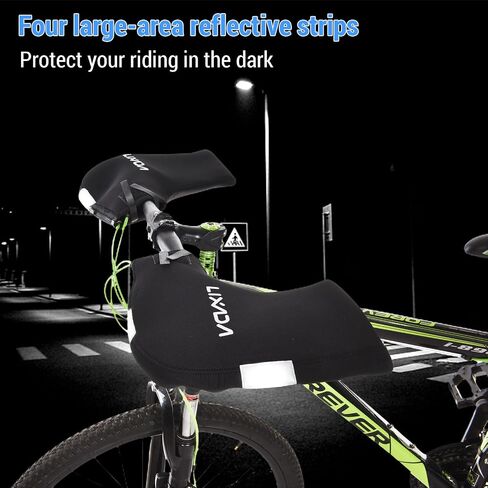 LIXADA Cycling Handlebar Mittens Neoprene Rainproof Mountain Bike Motor Bar End Mitts Gloves Mountain Bike Hands Covers in Saudi Arabia