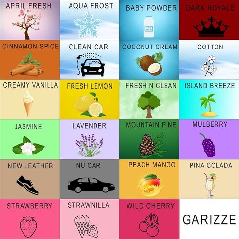 Wonder Wafers Car Air Freshener Wafers Variety Pack of 12 - Individually Wrapped Car Air Fresheners - 12 Scents Car Fresheners (12 Pack 12 Other Scents) in Kuwait