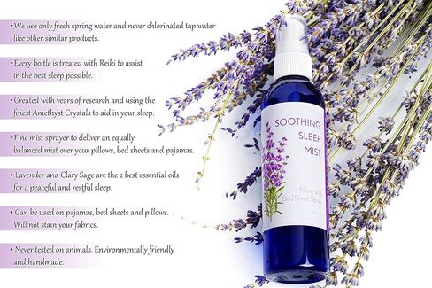 Pillow and Bed Sheet Spray (Lavender and Clary Sage) in Saudi Arabia