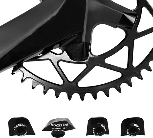 BUCKLOS Bike Chainring Bolts Fit Shimano R7000/R8000/R9100 Crank Single Speed Chain 4PC in Kuwait