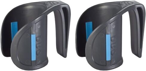 HealthSmart DUO Beverage Grip Handle for Mugs, Glasses and Bottles, Protects Hands from Hot Mug Surfaces, Blue, 0.5 Pound in Saudi Arabia