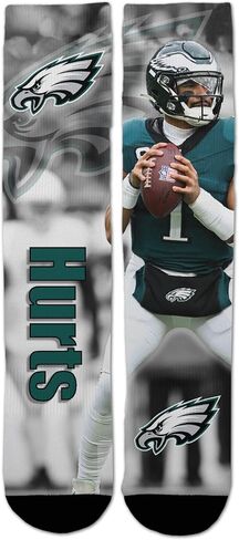 FBF - Officially Licensed NFL Drive Player Sublimation Youth Size Kids Crew Socks Approximately 4-8 Years Old in Saudi Arabia