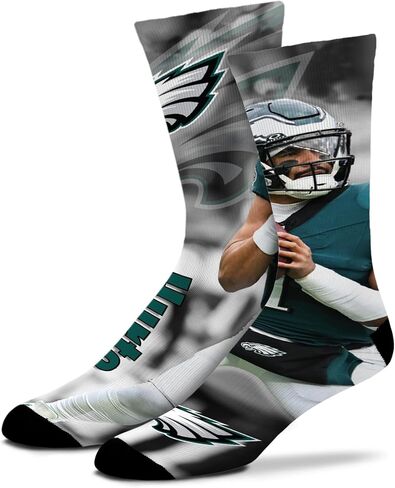 FBF - Officially Licensed NFL Drive Player Sublimation Youth Size Kids Crew Socks Approximately 4-8 Years Old in Saudi Arabia