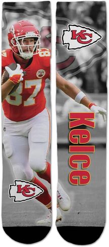 FBF - Officially Licensed NFL Drive Player Sublimation Youth Size Kids Crew Socks Approximately 4-8 Years Old in Saudi Arabia