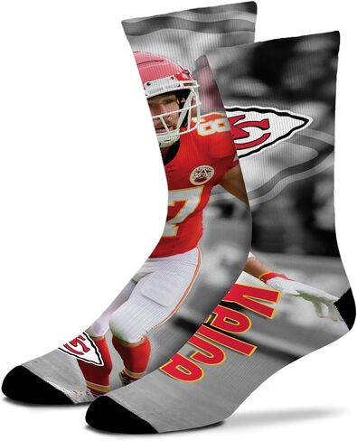 FBF - Officially Licensed NFL Drive Player Sublimation Youth Size Kids Crew Socks Approximately 4-8 Years Old in Saudi Arabia