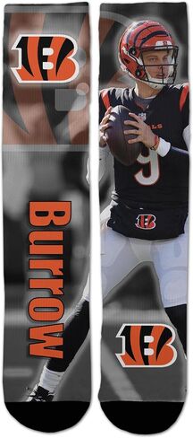FBF - Officially Licensed NFL Drive Player Sublimation Youth Size Kids Crew Socks Approximately 4-8 Years Old in Saudi Arabia