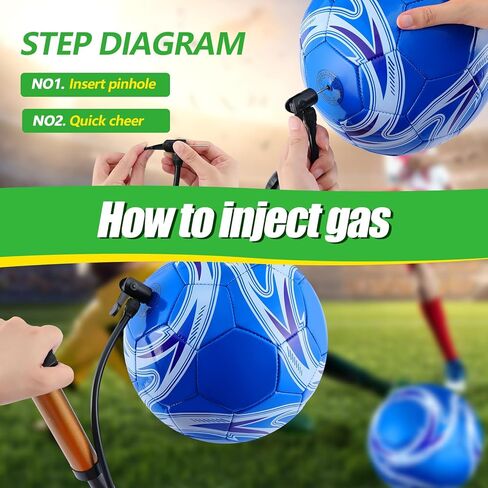 12 Pcs Operation Christmas Deflated Soccer Balls Size 5 Bulk with Pump Bag Sport Youth Adult Teen Training Football for Outdoor School Match Christian Charity Donation Supplies Charity Gift in Kuwait