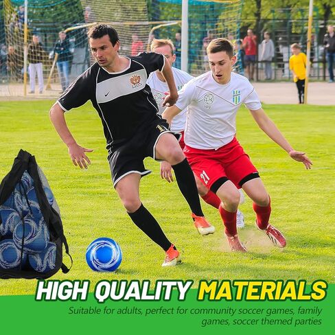 12 Pcs Operation Christmas Deflated Soccer Balls Size 5 Bulk with Pump Bag Sport Youth Adult Teen Training Football for Outdoor School Match Christian Charity Donation Supplies Charity Gift in Kuwait