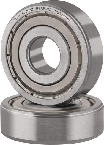 XiKe 4 Pcs 6200ZZ Double Metal Seal Bearings 10x30x9mm, Pre-Lubricated and Stable Performance and Cost Effective, Deep Groove Ball Bearings. in Kuwait
