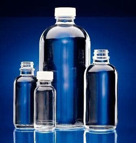Wheaton W216832 Boston Round Bottle, Clear Glass, Capacity 4oz Without 22-400 White Polypropylene Poly-Vinyl Lined Screw Cap, Diameter 48mm x 112mm (Case Of 160) in Saudi Arabia