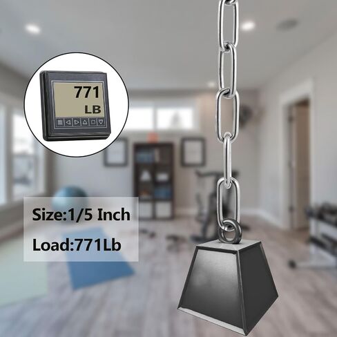 JOIKIT 1/5 بوصة 19.6 قدم سلسلة من الفولاذ المقاوم للصدأ، سلسلة زخرفية، وصلة سلسلة معدنية شديدة التحمل للتأرجح، مرساة، كلب أليف، ملابس معلقة، نباتات ومضادة للسرقة in Kuwait