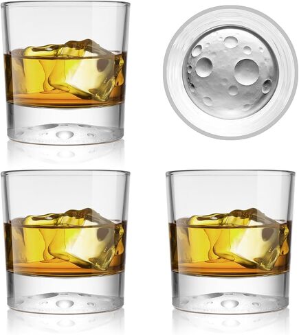 Whiskey Glasses - Set of 6, 10 Ounce Old Fashioned Glasses for Perfect Sipping in Saudi Arabia
