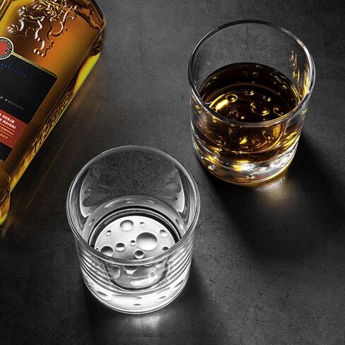 Whiskey Glasses - Set of 6, 10 Ounce Old Fashioned Glasses for Perfect Sipping in Saudi Arabia