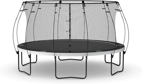SKYWALKER TRAMPOLINES Epic Series 14 قدمًا / 16 قدمًا ترامبولين دائري خارجي للأطفال والكبار مع شبكة مغلقة، غطاء زنبركي مبطن، موافقة ASTM، سعة وزن 1600 رطل in Saudi Arabia