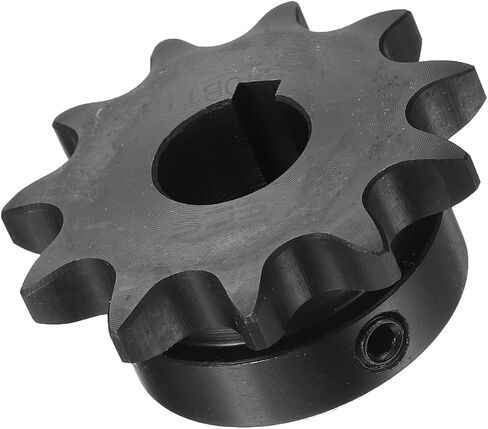 uxcell #40 Chain Roller Sprocket B Type, 5/8" Bore 11 Tooth Single Strand Chain Sprocket, Carbon Steel, Keyway with Set Screws in Saudi Arabia