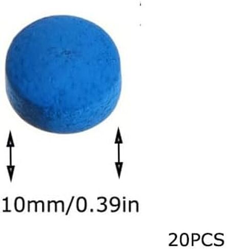 20 Pieces Pool Cue Tips Replacement Kit Billiard Pool Cue Tips Pool Stick Tips with Storage Box Billiard Cue Tips for Pool Cues and Snooker Accessories in Saudi Arabia