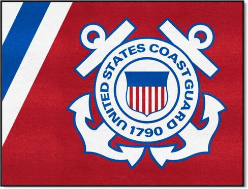 سجادة وجه للمبتدئين من النايلون من Fanmats Military 'Coast Guard'، مقاس 19 بوصة × 30 بوصة in Saudi Arabia
