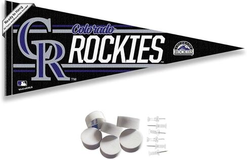 Colorado Rockies Pennant Banner and Wall Tack Pads in Saudi Arabia