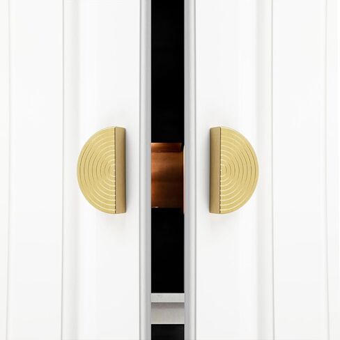 Brass Cabinet pulls Brushed Drawer pulls Modern Gold Cabinet pulls Cabinet Handles Drawer Handles for Dresser Closet (2Pack-5.7inch Polygon) in Saudi Arabia