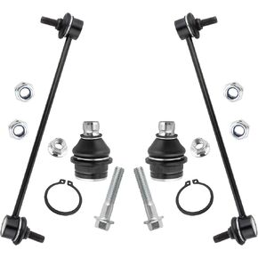 4Pc Suspension Front Stabilizer Bar Sway Bar End Links + Lower Ball Joints Set Fit For Dodge Caliber 2009-2012, For Jeep Compass 2007-2017, For Jeep Patriot 2007-2017 Replace# K500063 K750385