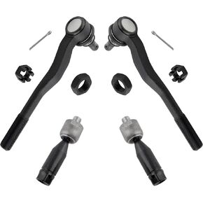 4Pcs Steering & Suspension Kit Front Outer Inner Tie Rods End Links Left Driver & Right Passenger Set Fit For Toyota 4Runner 1996 1997 1998 1999 2000 2001 2002 Replace# EV433 ES3547 ES3548