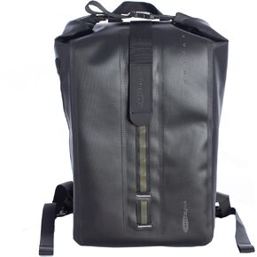 Waterproof Motorcycle Backpack for Men and Women - 25L Roll-Top Closure Dry Bag Backpack for Motorcycle, Kayaking, Rafting, Boating, Beach (Black)
