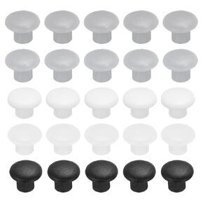 MECCANIXITY 500pcs Plastic Hole Plugs, 5mm (3/16 Inch) Multicolored Screw Caps Cover Snap in Locking Round Button Top Shelf Plugs for Cabinet Cupboard Bookcase License Plate Furniture