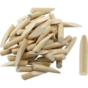 150 Pcs Solid Wood Pocket Hole Plugs for Screw Holes, 3/8 Inch Pine Wood Dowels Pins, Hardwood Plugs Pocket Hole Filler for Pocket Hole Jig