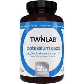 TwinLab Potassium Caps, with Potassium Aspartate, Capsules, 90 capsules