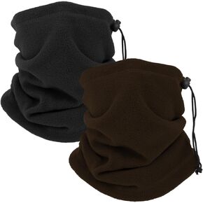 Winter Neck Warmers Fleece Neck Gaiter Windproof Face Covering Balaclava Scarf Mask for Ski Motorcycle