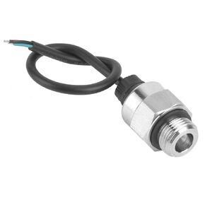 Pressure Sensor Pressure Transducer Sender Sensor Analog High Accuracy Water Pressure Sensor for Oil Fuel Air Water, 1/8"NPT Thread Stainless Steel (100PSI)