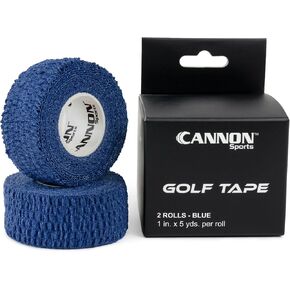 2 Pack Golfers Tape for Fingers and Hands | 1" x 5 Yards All Weather Blister Protection Non-Sticky Tape (Black, 2 Pack)