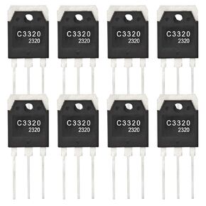 8Pcs 2SC3320 TO-3P C3320 NPN High Power Transistor - 500V 15A 80W, Ideal for Power Supplies, Motor Control, and Lighting Control