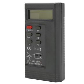 Digital K Type Thermoemter, Thermometer Temperature Reader Portable Compact LCD Display Low Battery Indication Super Long Range for Industrial