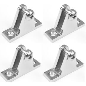 Marine Part Depot Four Top Stainless Steel Deck Hinges with Bolt