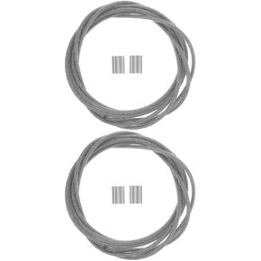 HANABASS String Basketball Net 2pcs Stringing Basketball Hoop Replacement Threading Steel Wire Fixing Cord Net Threading Overmolding Cable Basketball Ring for Repair