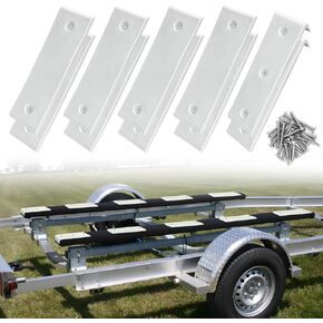 Boat Trailer Bed Slide Pads, Easier to Load The Boat on The Trailer, Suitable for 3 "x 10" Boat Trailer Bed Slide Pads, 8 Boat Trailer Berth Slip Mat + 2 Boat Trailer Bunk